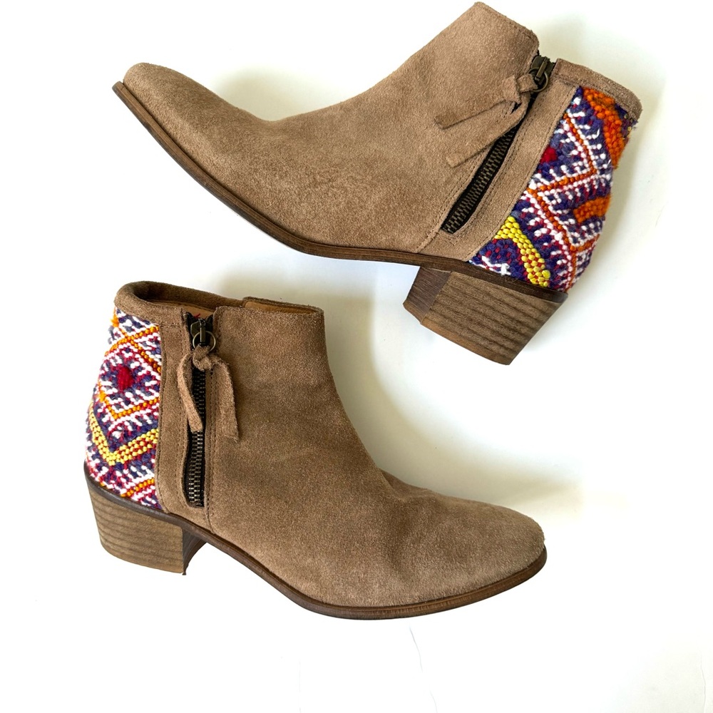 Anthropologie Howsty Boho Ankle Boots